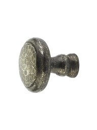 Artifex Round Knob -1 1/2 inch Diameter in Dark Pewter.